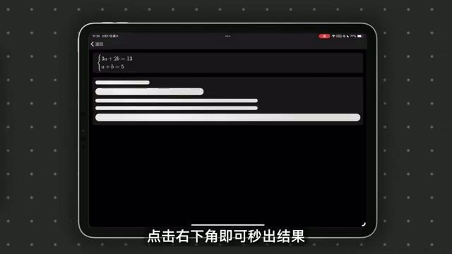 方程组求解结果界面